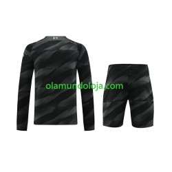 Camisola Liverpool Guarda-redes Criança Equipamento Segundo 2023-2024 Manga Comprida